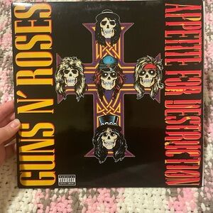 Guns N' Roses "Appetite for Destruction" Vinyl Album - Black & Yellow Cover